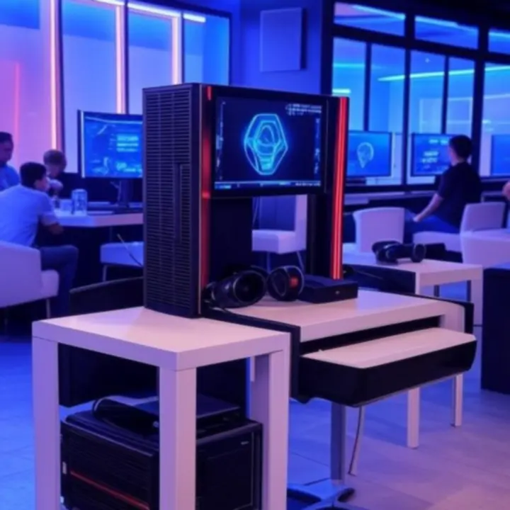 Nowoczesne stanowiska gamingowe w GameZone Bar-Café